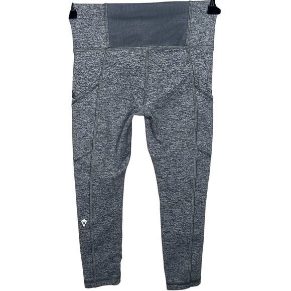 Ivivva by Lululemon Grey Cropped Leggings With Pockets Size 6 - Picture 1 of 4
